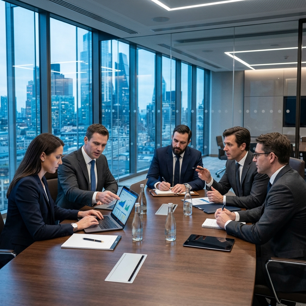 Profesionální tým NG Consulting v moderní kanceláři